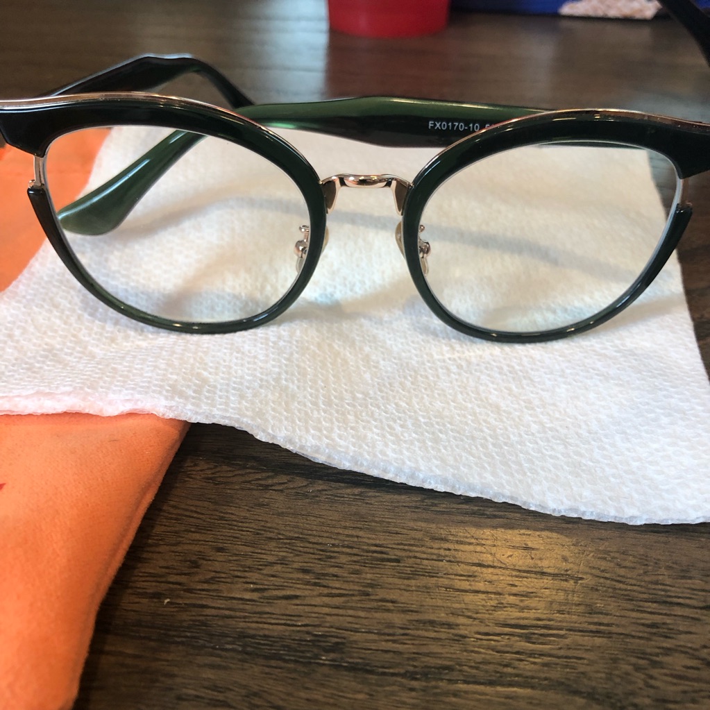 Vooglam Green Round Glasses With Gold Accents — image 3 of 4